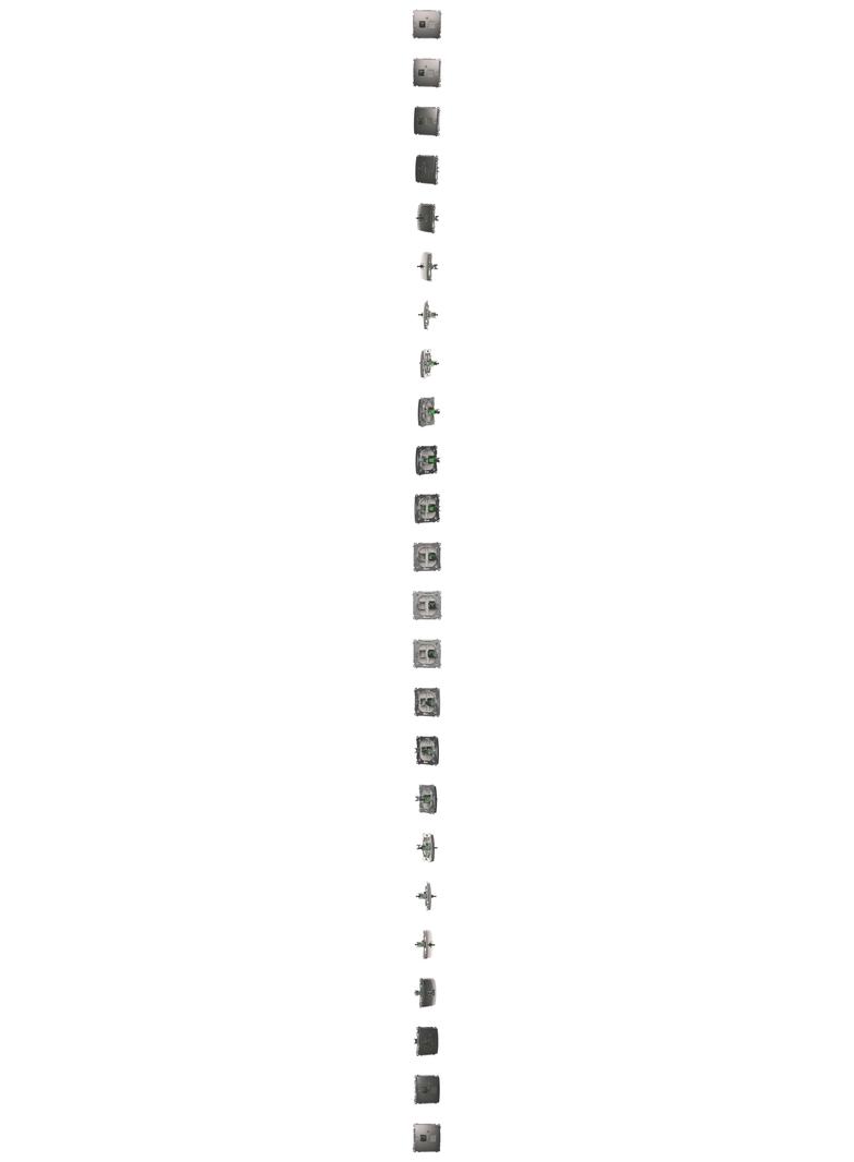 Simon Basic Gniazdo światłowodowe / optyczne pojedyncze SC/APC stal inox