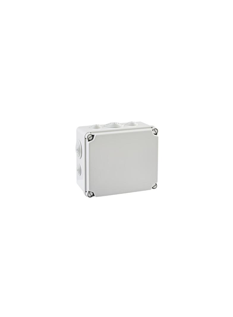 PUSZKA SERII „LIGHT” PUSZKA INSTALACYJNA LIGHT POKRYWA PEŁNA, DŁAWNICE 162x116x76 (6xM25, 4xM40) IP66/67 EV-171 PCE