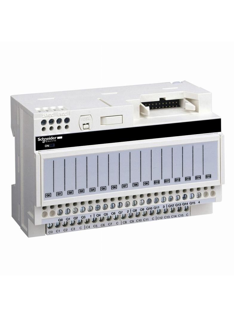 Modicon ABE7, podbaza do przekaźników wtykowych, 16 kanałów, przekaźnik 5 mm