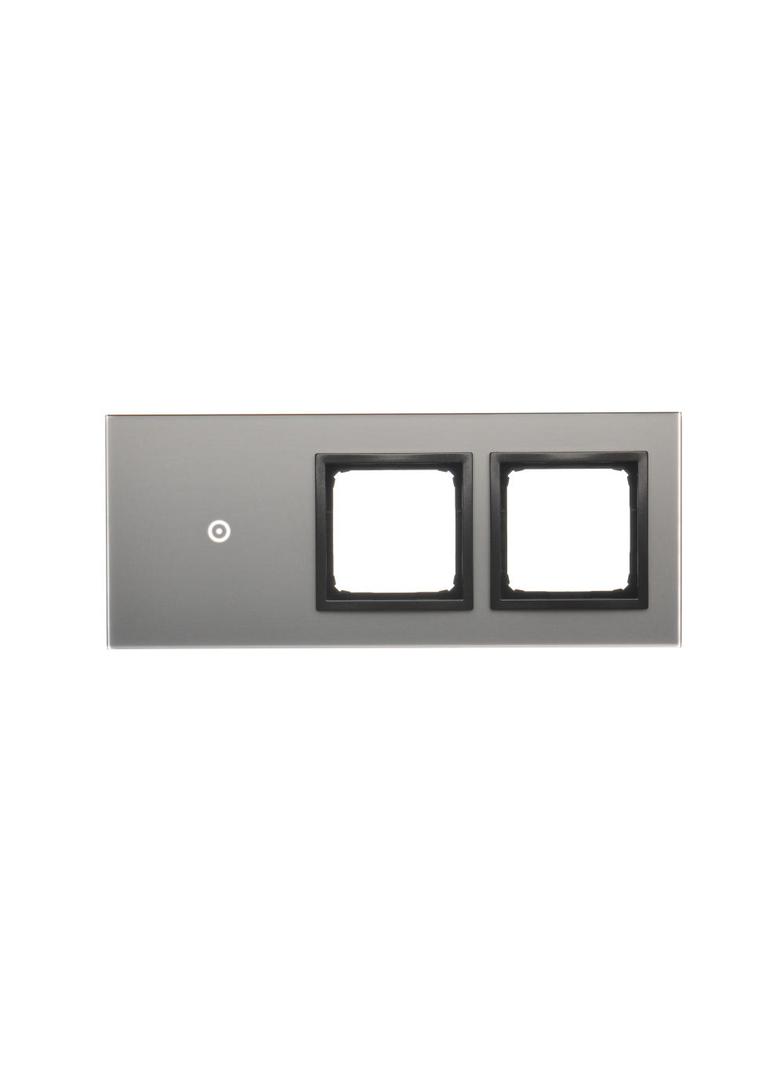 Simon 54 Touch Panel dotykowy S54 Touch 3 moduły 1 pole dotykowe + 2 otwory na osprzęty S54 burzowa chmura DSTR3100/72 KONTAKT