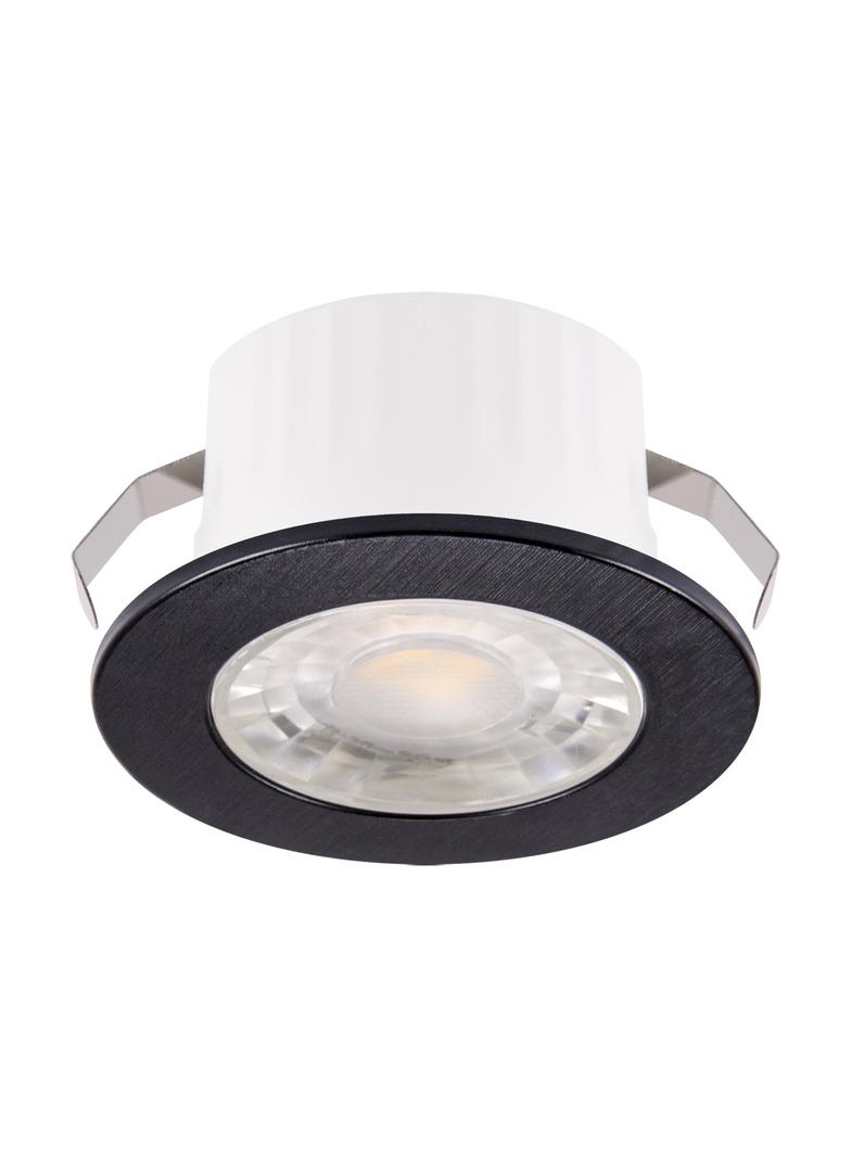 Ideus łazienkowe oczko stropowe LED Fin C 3W 245lm 4000K czarne IP44 03873