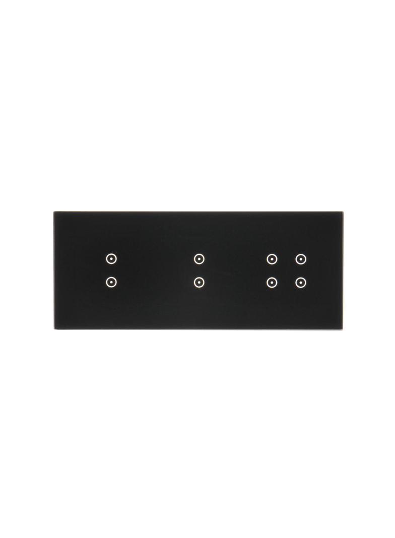 Simon 54 Touch Panel dotykowy S54 Touch 3 moduły 2 pola dotykowe pionowe + 2 pola dotykowe pionowe + 4 pola dotykowe zastygła lawa DSTR3334/73 KONTAKT