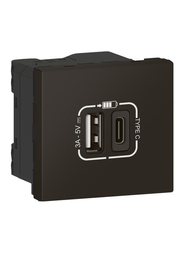 MOSAIC - Gniazdo USB typ A + typ C z szybkozłączem, Legrand