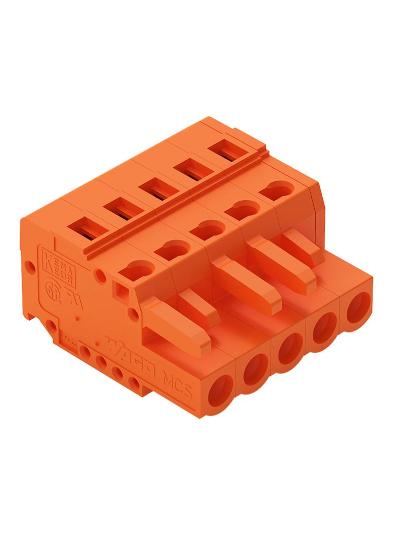 Gniazdo MCS-MIDI Classic 5-biegunowe pomarańczowe raster 5,08mm /100szt./ 231-305/026-000 WAGO