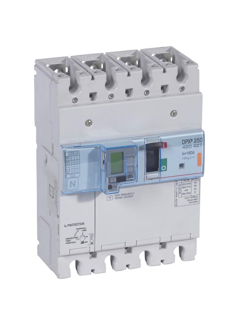 Wyłącznik DPX3 250 El+P Z Zab. R-Pr.4P 160A 25Ka 420427 LEGRAND