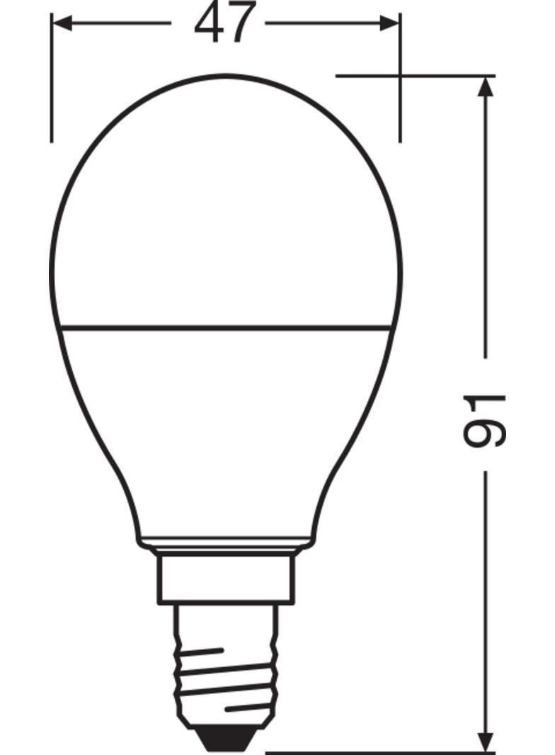 Lampa LED STAR+ CL P RGBWFR 40 dimmable via remote control 5,5W 827 E14