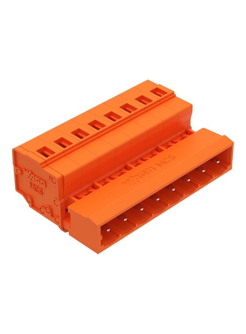 MCS-MIDI Classic wtyk 8-bieg. pomarańczowy raster 5,08 mm
