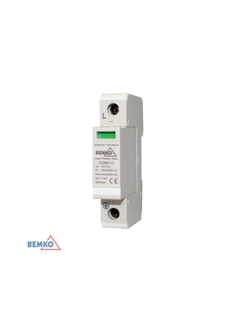 OCHRONNIK PRZEPIĘĆ 1P 20-40kA KLASA T2 (C)