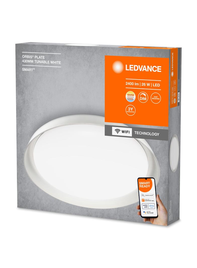 Oprawa SMART+ Orbis Ceiling Plate WIFI TW 430mm WT