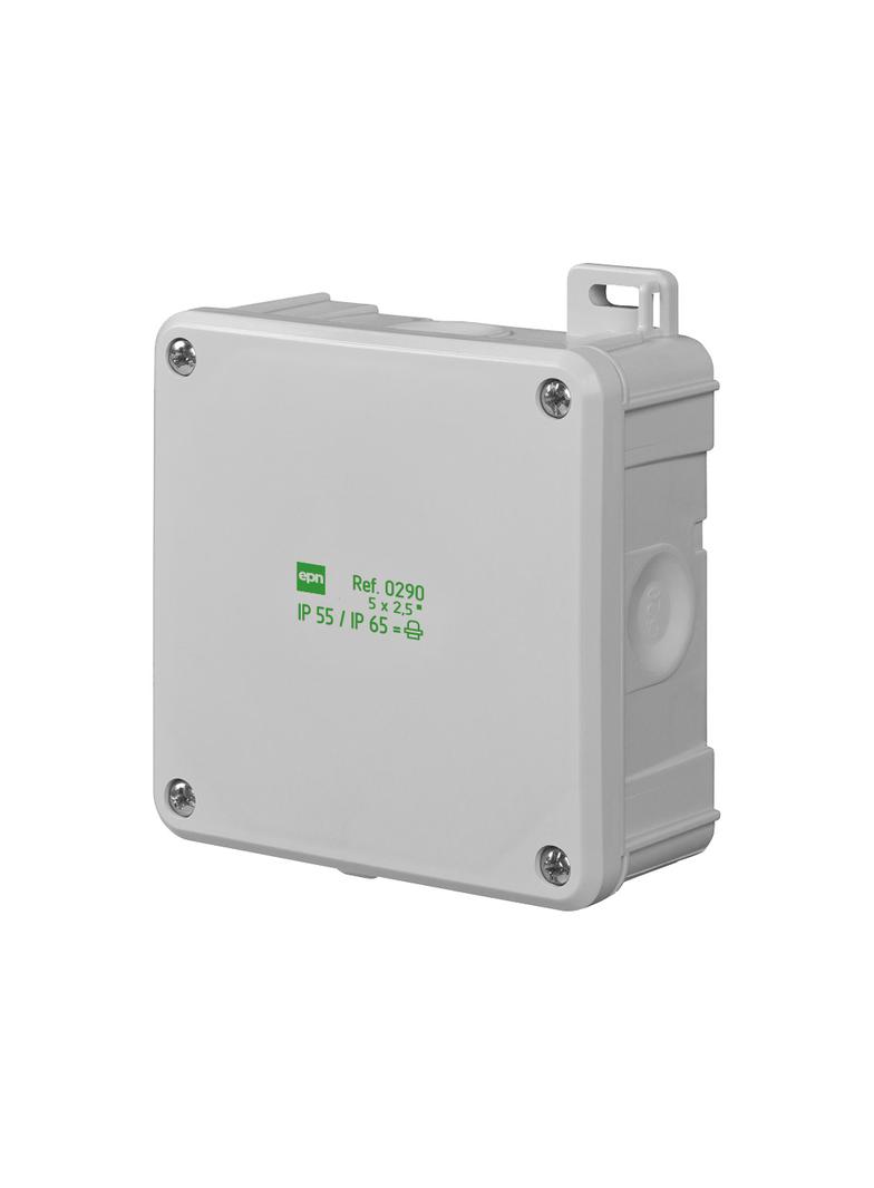 Puszka 2K 98x98x46,  , 4xPG 13,5   IP55/65