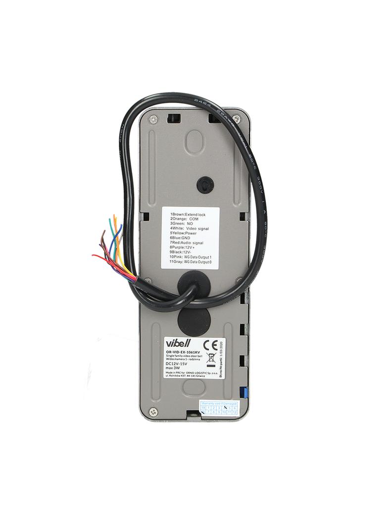 Zestaw wideodomofonowy bezsłuchawkowy kolor LCD 7" dotykowy menu OSD pamięć gniazdo na kartę S OR-VI