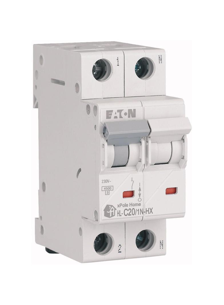HN-C20/1N Wyłącznik nadprądowy 6kA C20A 1P+N 194852 EATON