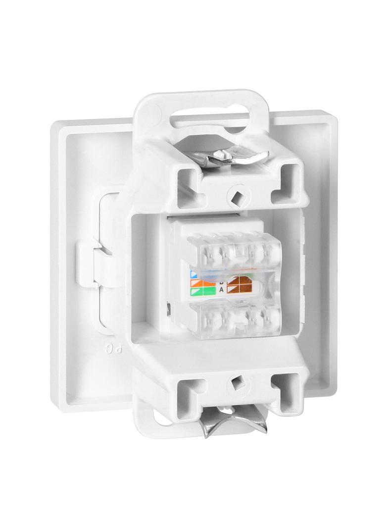Gniazdo 1xRJ45 Cat5 Pearl, RJ45-5CAT/P1, biały