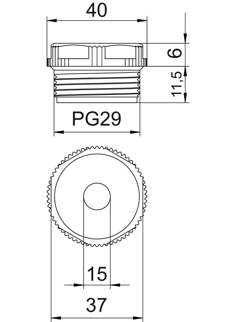 90, ZAŚLEPKI PG29 Z PRZEB.PRZEP.SZ
