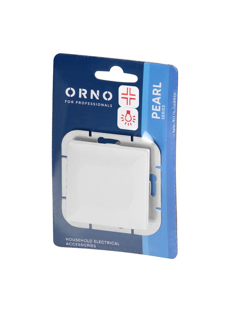 Łącznik krzyżowy podtynkowy z podświetleniem Pearl, WP-8P/S, biały OR-OE-7703/P/W ORNO