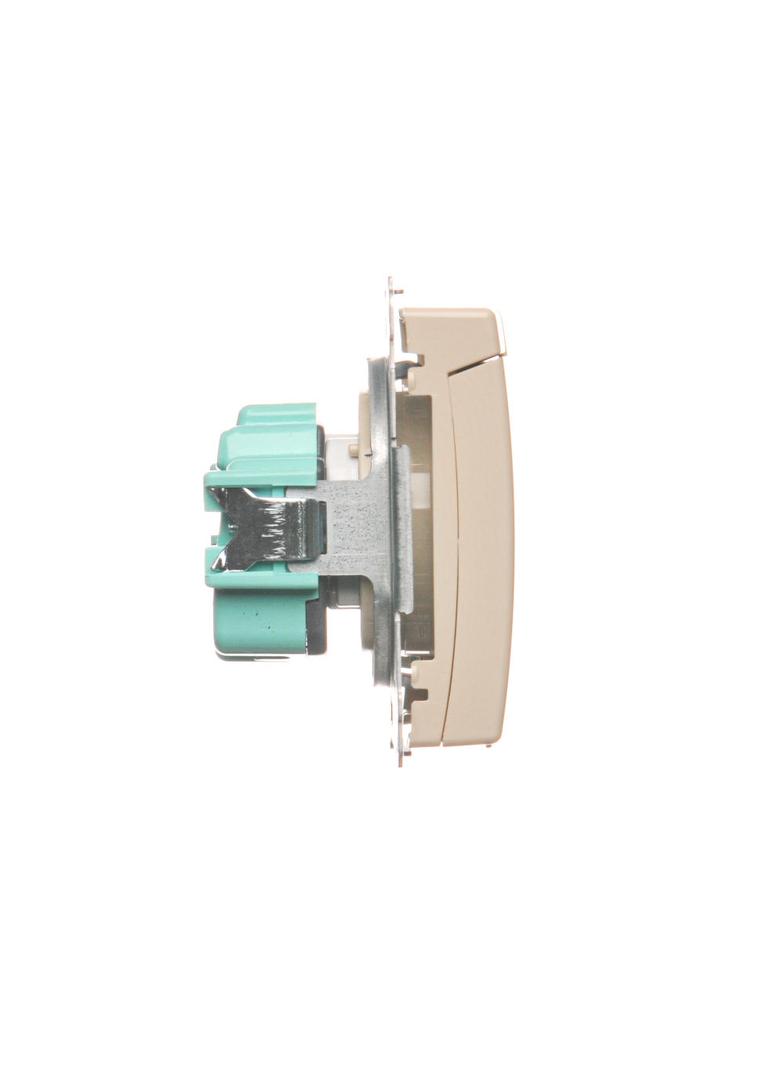 Simon Basic Gniazdo wtyczkowe z uziemieniem z przesłonami torów prądowych bryzgoszczelne IP44 16A 250V zaciski śrubowe beż BMGZ1BZ.01/12 BMGZ1Bz.01/12 KONTAKT