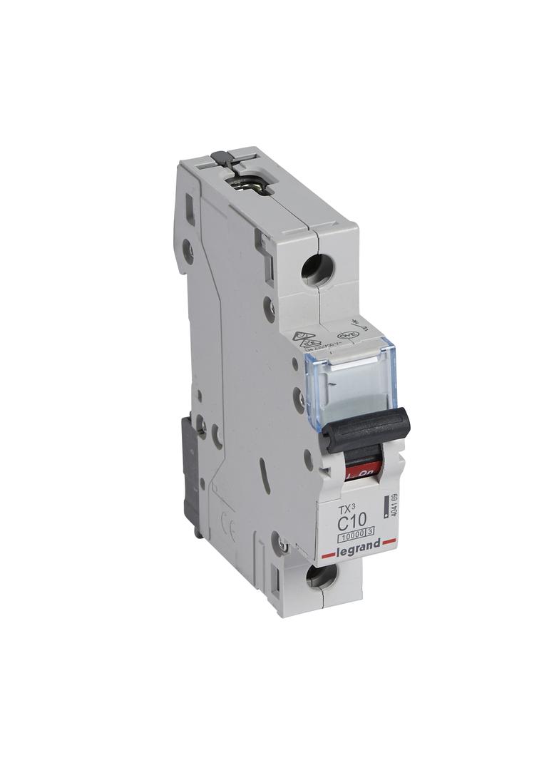 WYŁĄCZNIK NADPRĄDOWY S 311 1P C 10A 10000A SERII TX3, Legrand