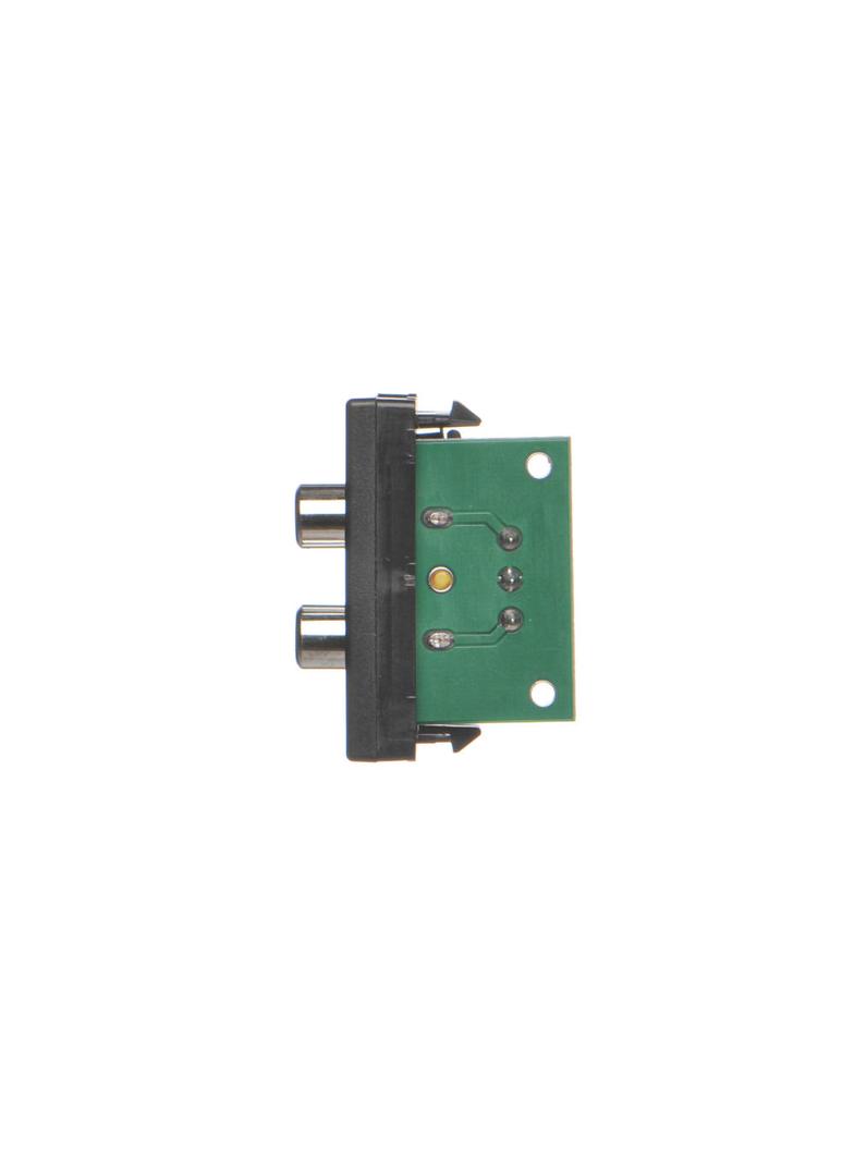 Simon Connect Płytka K45/2 złącz 2x RCA (CINCH) 225x45mm + wkłady zaciski śrubowe szary grafit K101B/14 KONTAKT