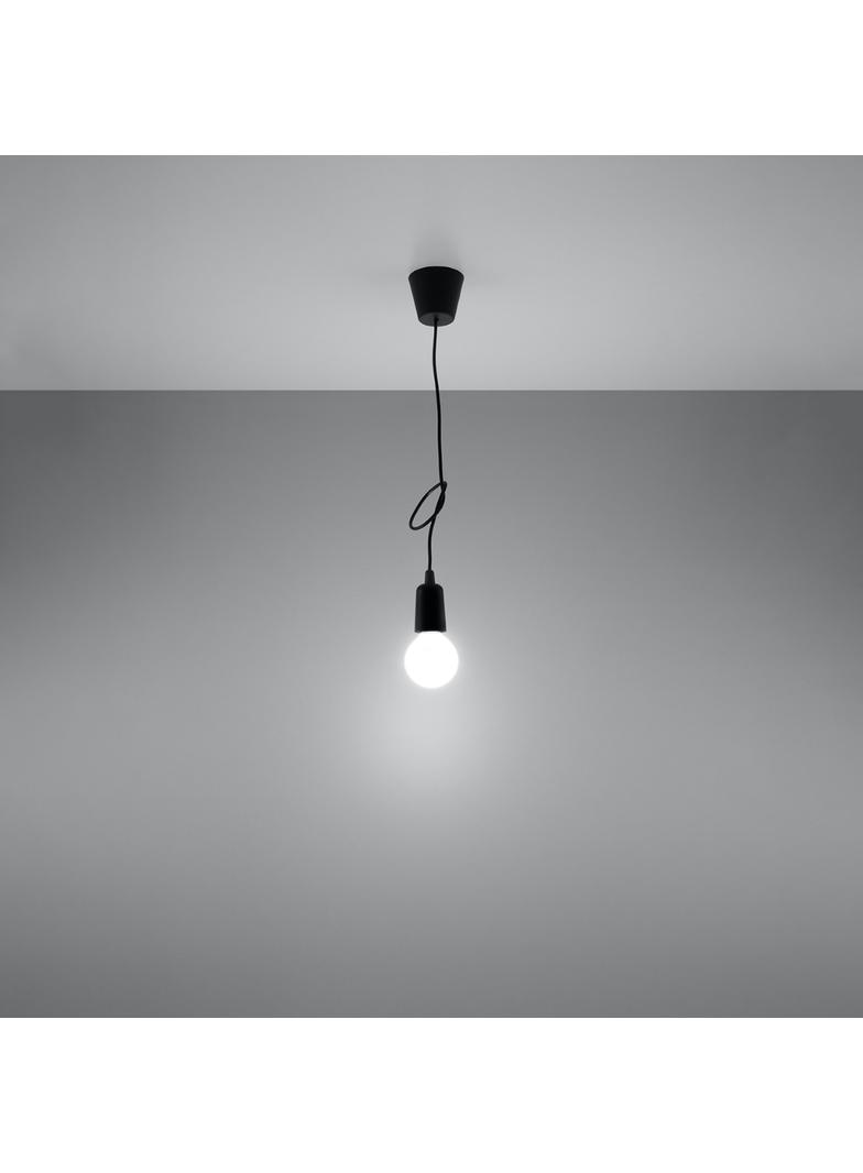 Sollux Lampa wisząca DIEGO 1 czarna SL.0572