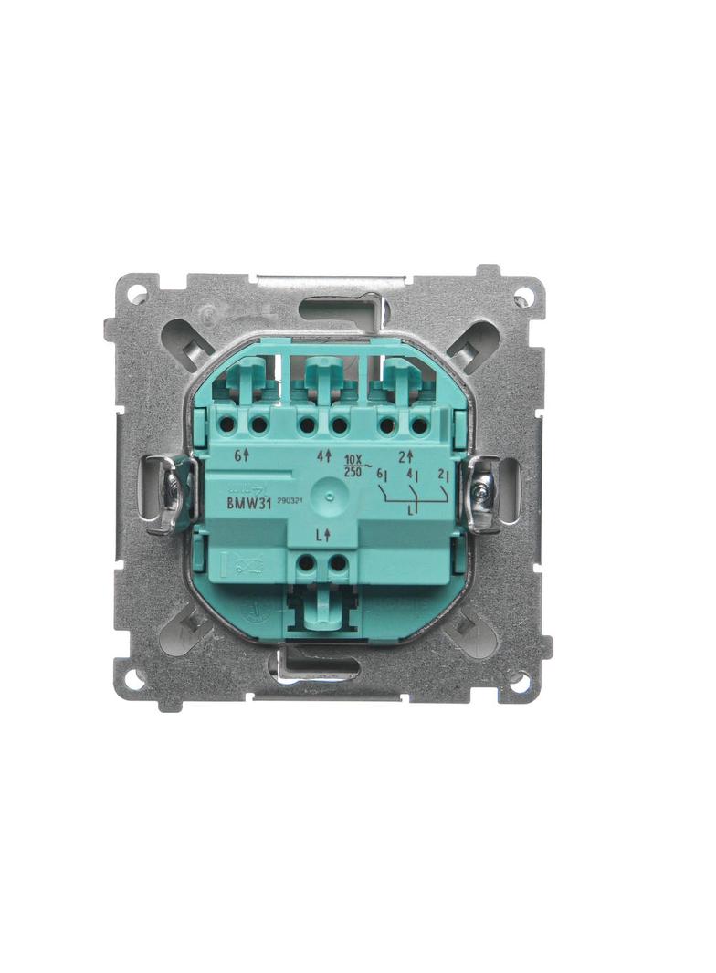Simon Basic Łącznik potrójny 10A 250V szybkozłączka satynowy BMW31.01/29 KONTAKT