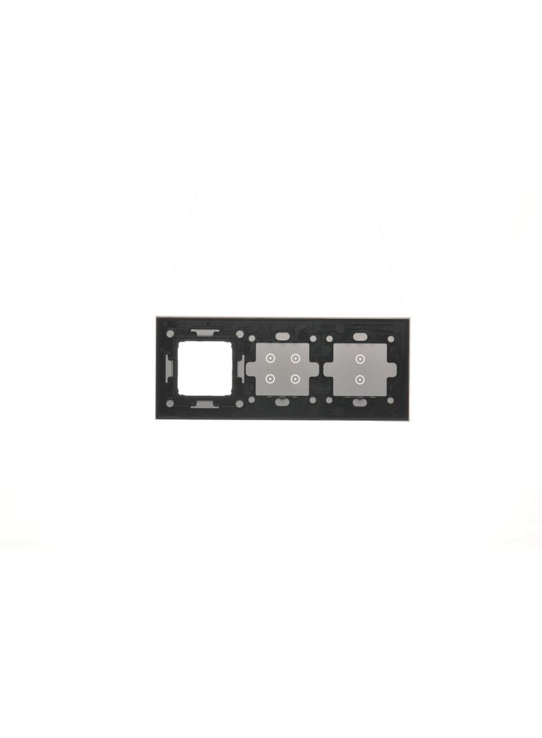 Simon 54 Touch Panel dotykowy S54 Touch 3 moduły 2 pola dotykowe pionowe + 4 pola dotykowe + 1 otwór na osprzęt S54 srebrna mgła DSTR3340/71 KONTAKT