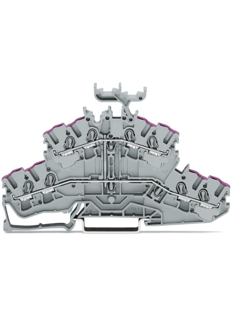 TOPJOBS złączka 2-piętrowa 2,5 mm2 szara