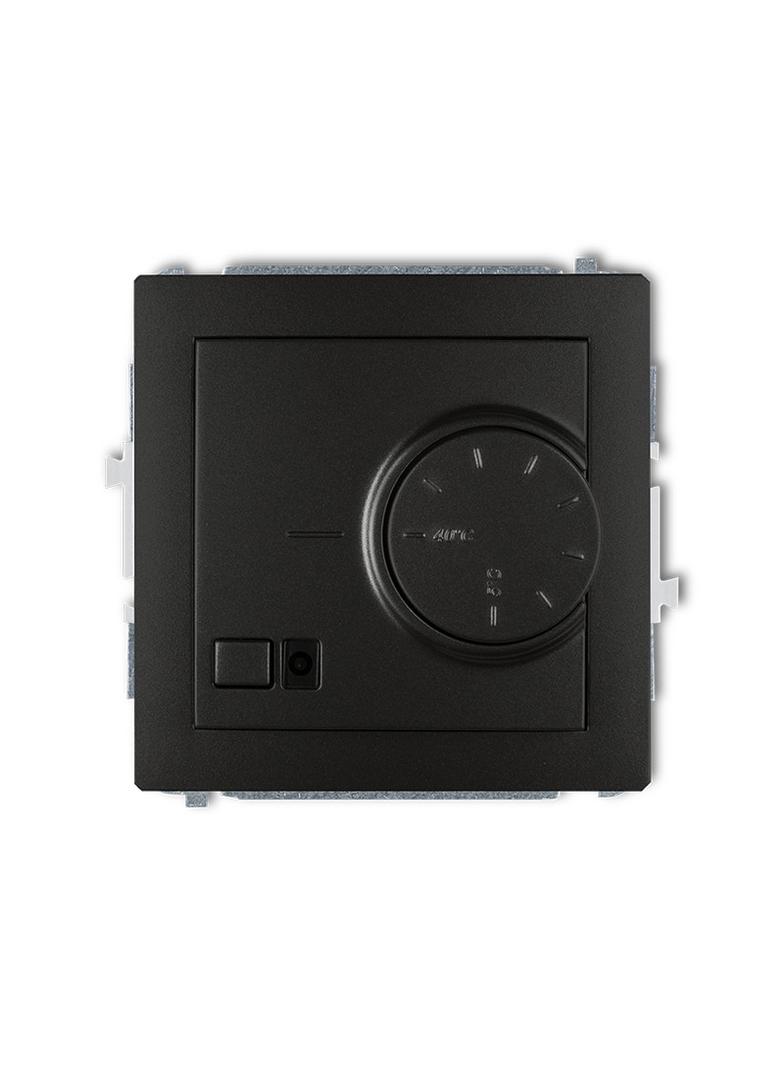 DECO Mechanizm elektronicznego regulatora temperatury z czujnikiem powietrznym czarny mat