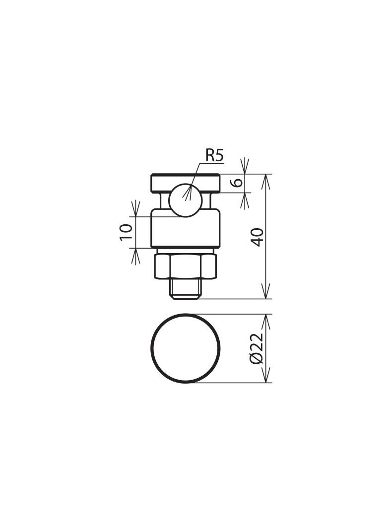 Zacisk KS, 1-częściowy M10, podkładka sprężysta, stal nierdzewna NIRO (V4A)