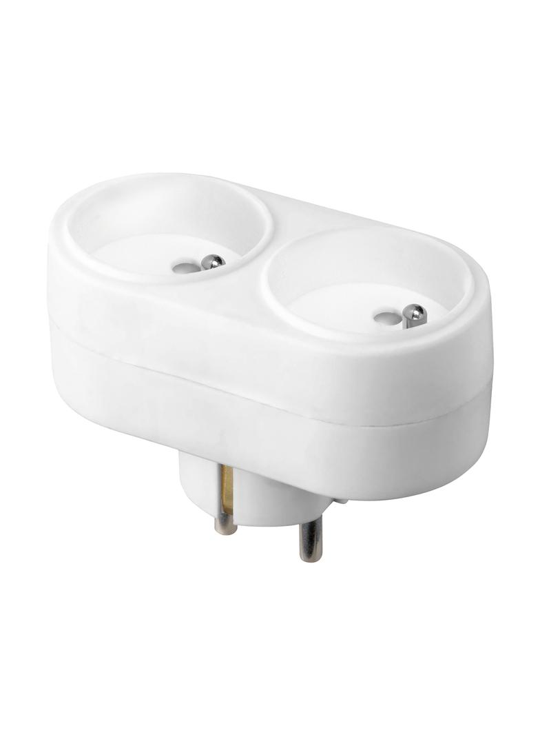 Rozgałęźnik owalny 2x2P+Z Schuko biały OR-AE-13270/W ORNO