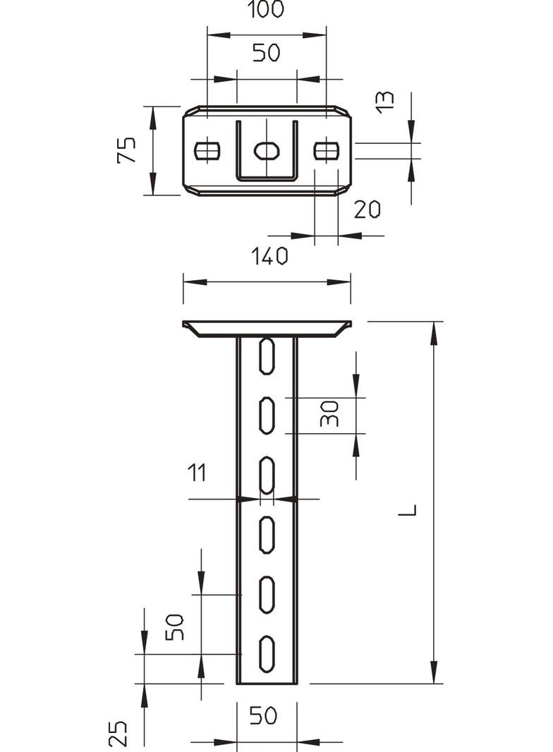 US 5 K/80, WIESZAK U Z GŁOWICĄ 800MM FT