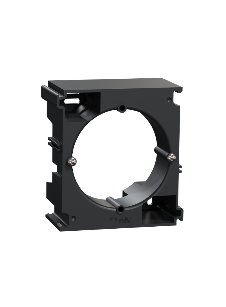 Sedna Design & Elements, podstawa natynkowa rozszerzająca, czarny antracyt