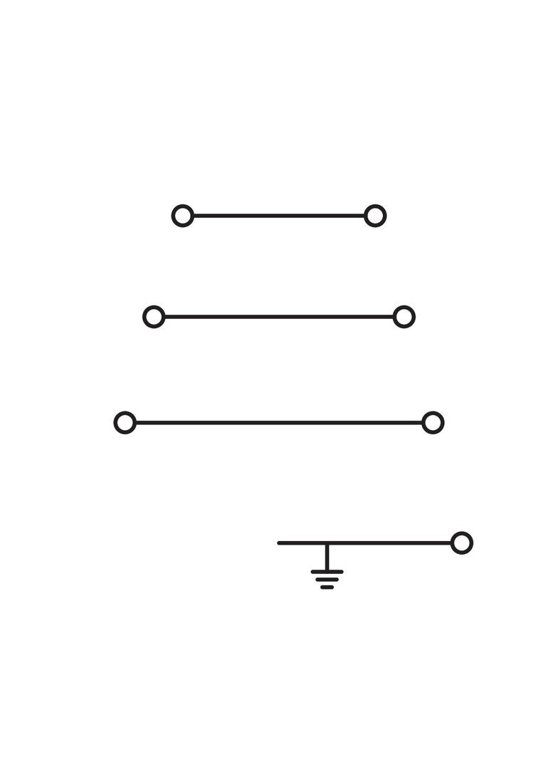 złączka czteropiętrowa 4 mm2 L1 L2 L3 PE szara