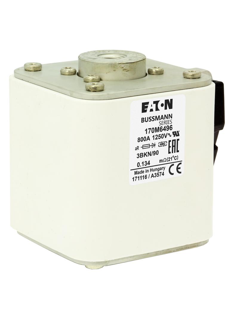 FUSE 800A 1250V 3BKN/90 AR Wkładka szybka 800A AC 1250V rozmiar 3 76x92x91 mm aR IEC UL w 170M6496 E