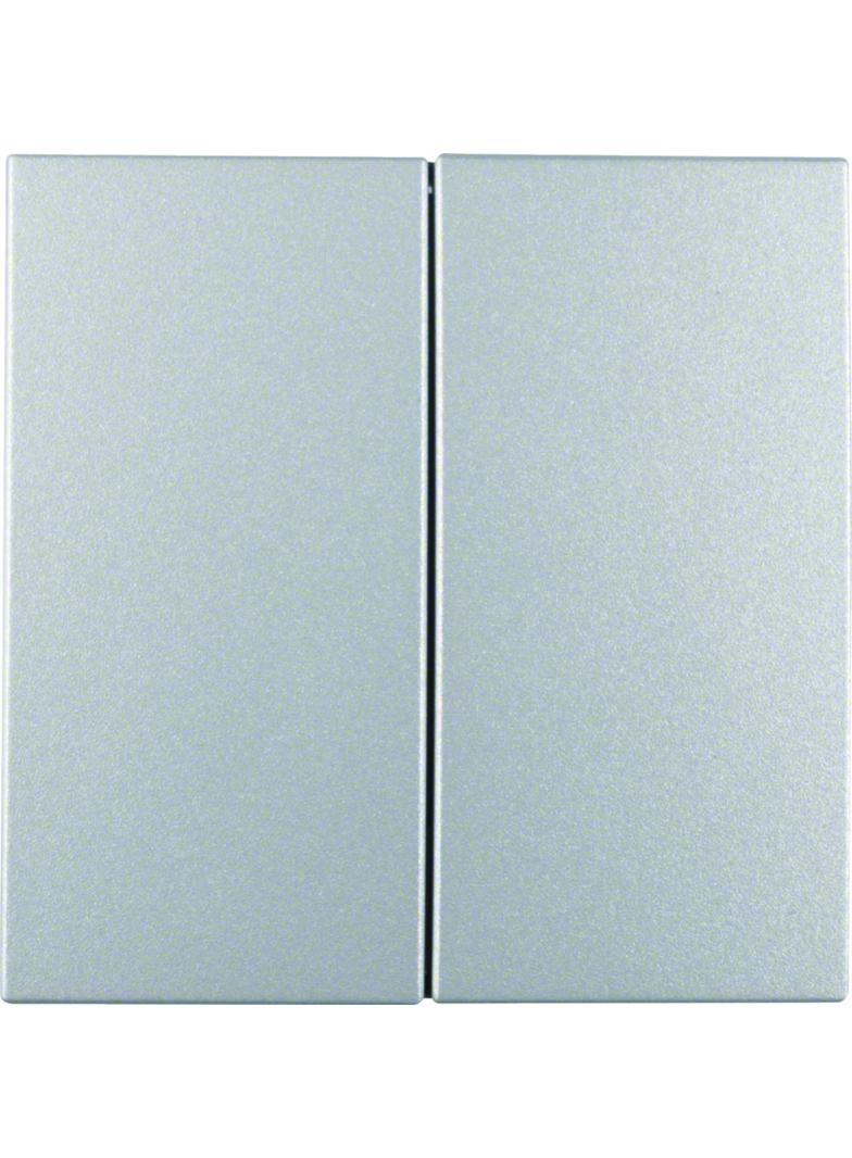BERKER B.Kwadrat/B.7 Przycisk podwójny aluminium 85142183 HAGER