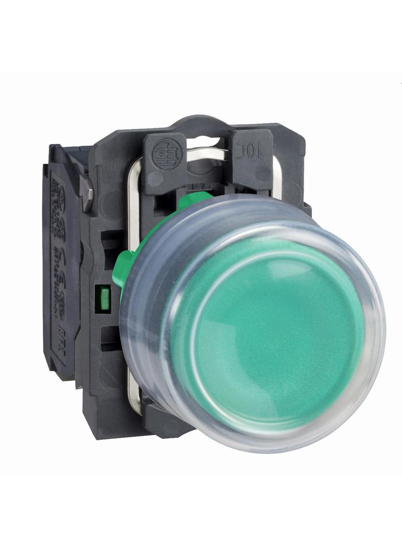 Harmony XB5 Przycisk okapturzony, zielony, plastikowy