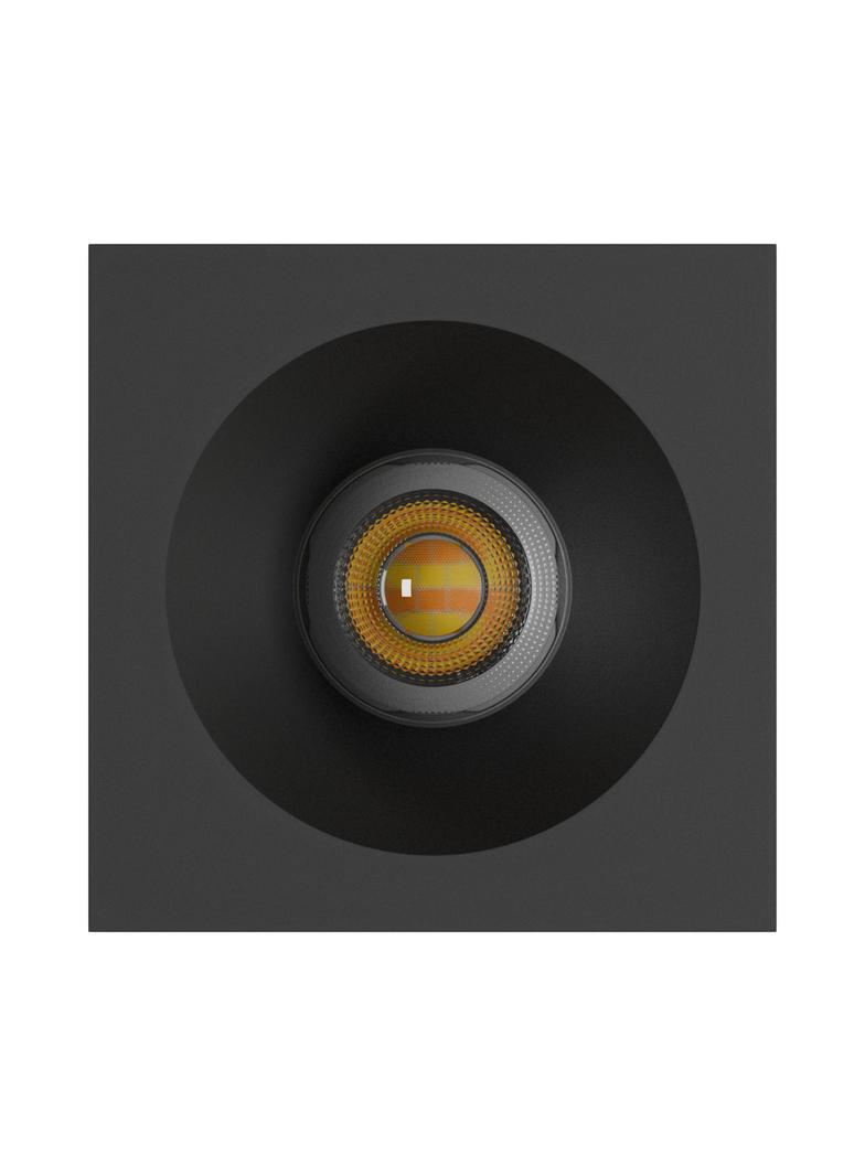 CHLOE COMPLETE NATYNKOWA 7W CCT 230V 45ST IP20 UGR<19 90x90X100MM CZARNY KWADRATOWA
