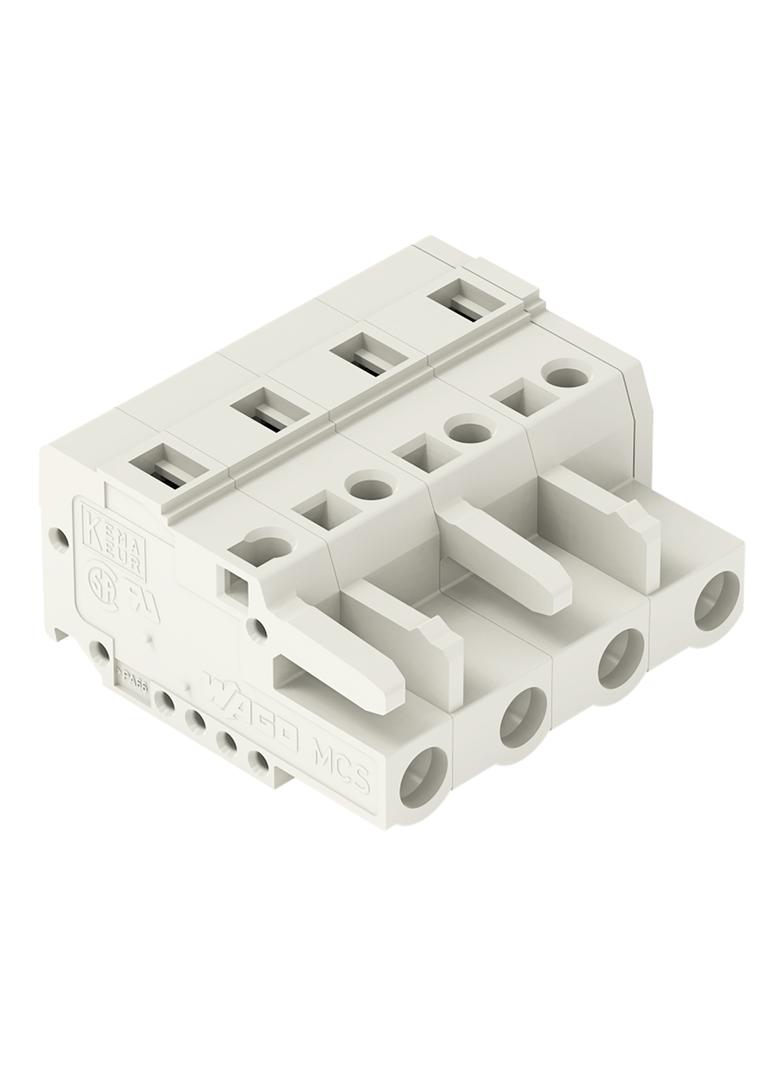 Gniazdo MCS‑MIDI Classic 4‑biegunowe jasnoszare raster 7,5mm 721‑204/026‑000 /50szt./ WAGO