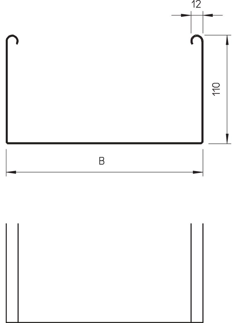 KORYTKO SKS 1,5 110X500FS PEŁ.