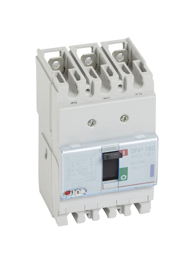 Wyłącznik DPX3 160 3P 25A 50Ka 420121 LEGRAND