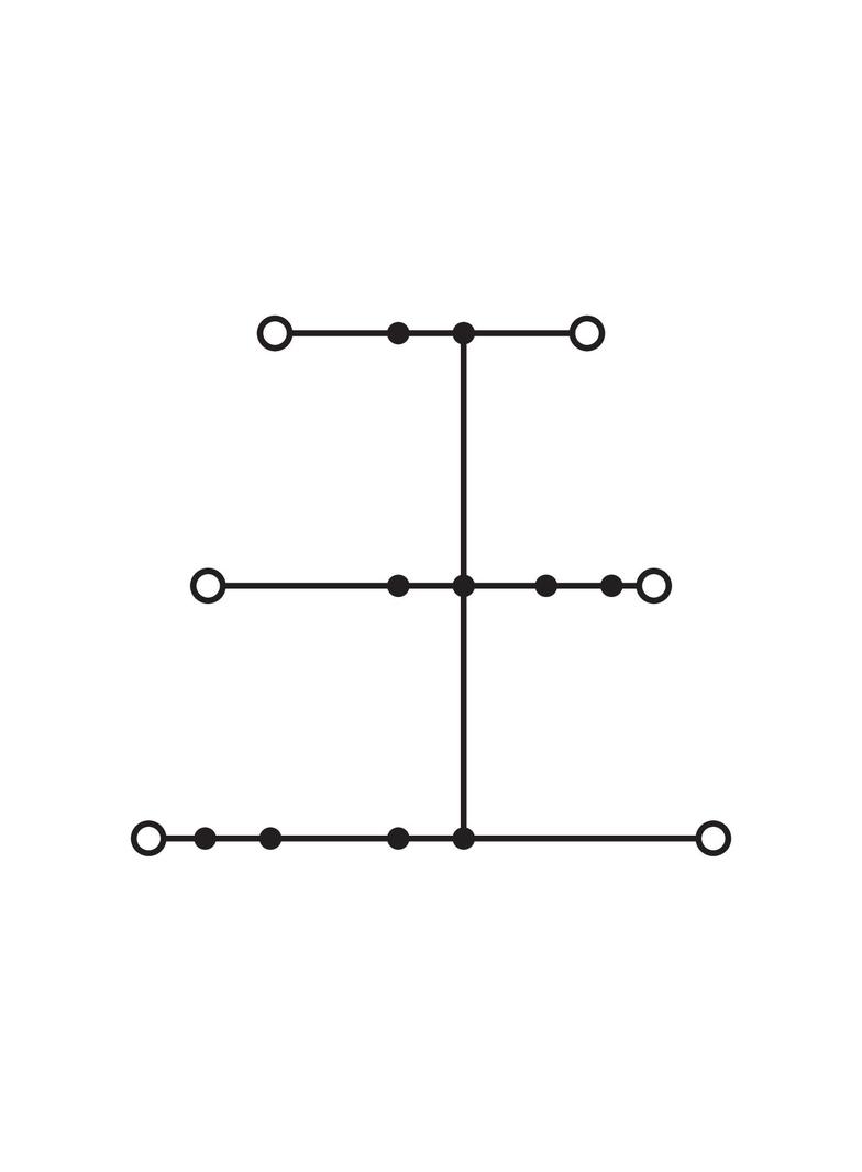 TOPJOBS złączka 3-piętrowa 2,5 mm2 L niebieska