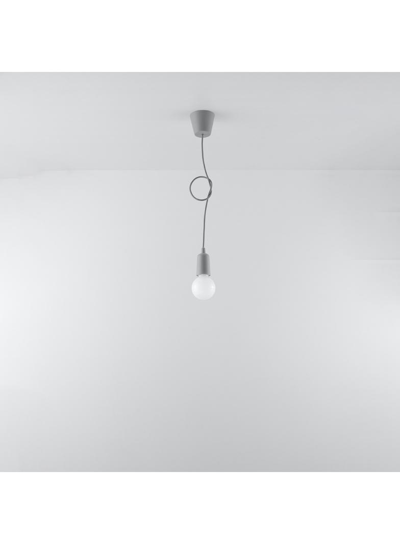Sollux Lampa wisząca DIEGO 1 szara SL.0575