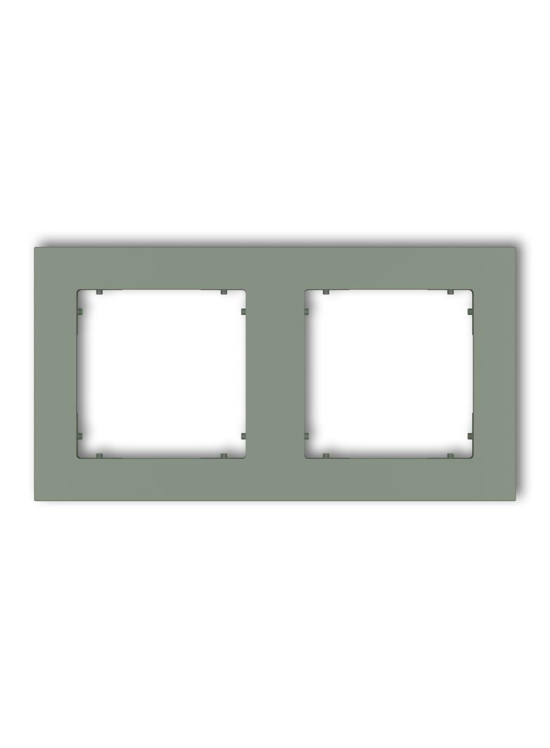 MINI Ramka uniwersalna podwójna kwadratowa z tworzywa szałwiowy