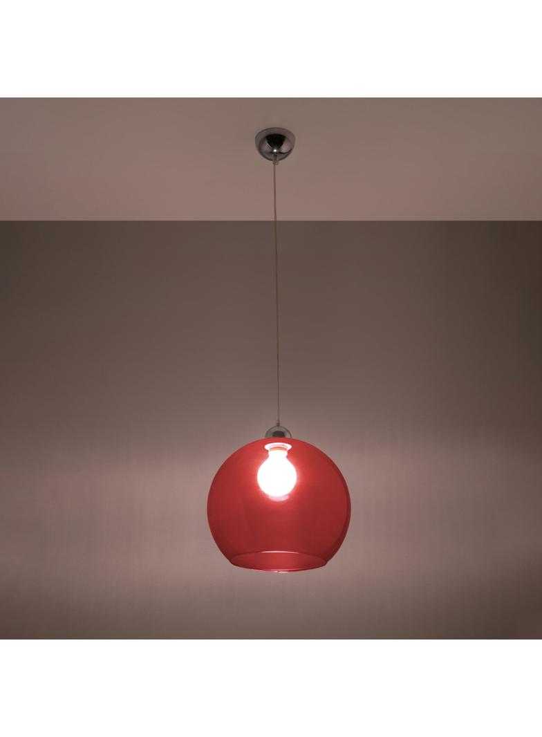 Sollux Lampa wisząca BALL czerwona SL.0253