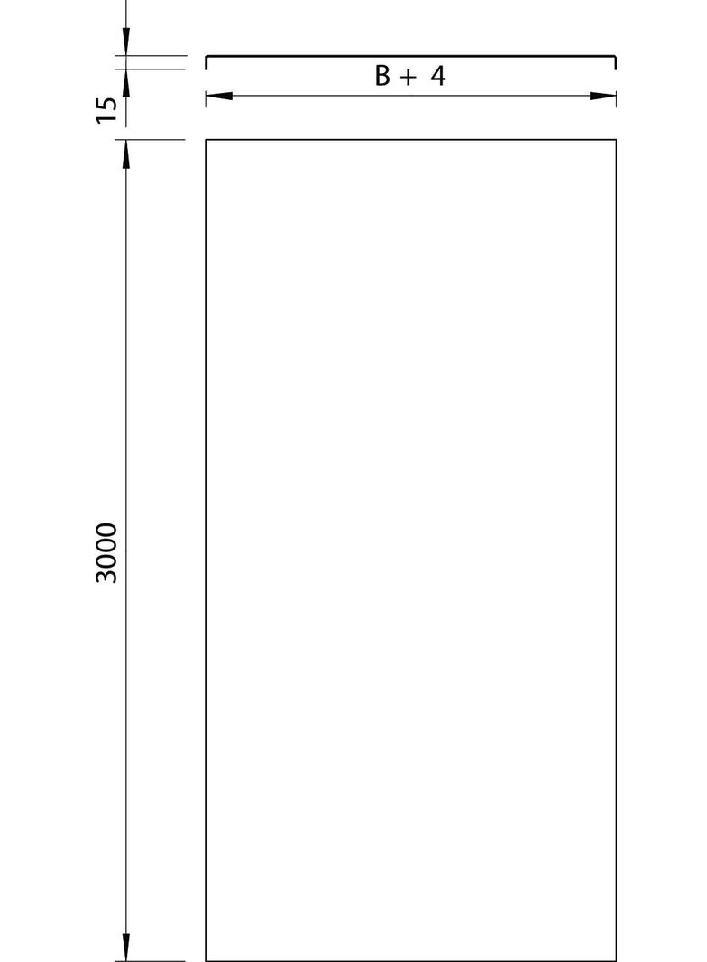 DLKS/050 POKRYWA PEŁNA 50X2000