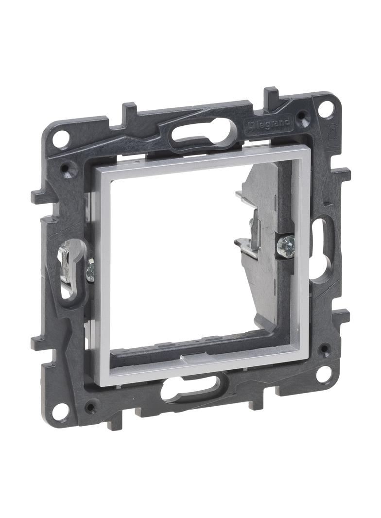 Niloe Step - adapter Mosaic- kolor aluminium, Legrand