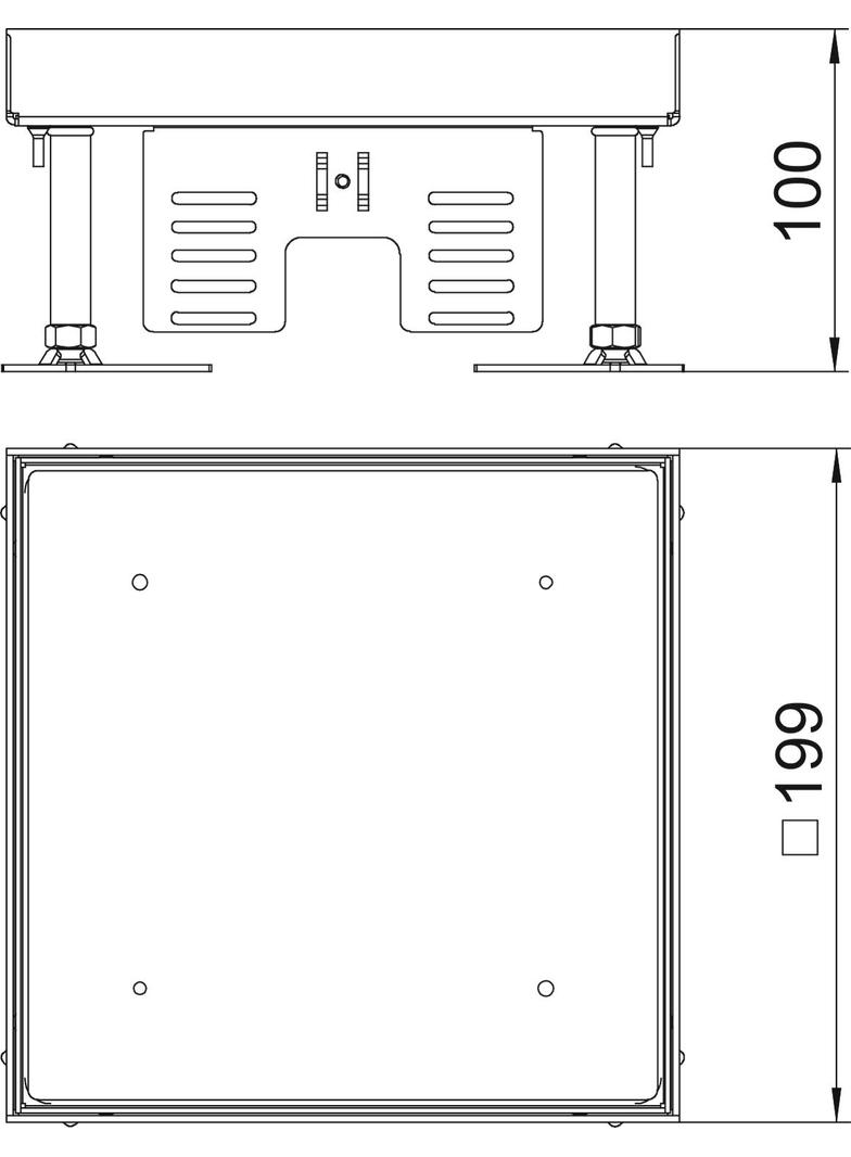 RKN2 4 VMSL1N 15, Prostokątna kaseta SL, rewizyjna