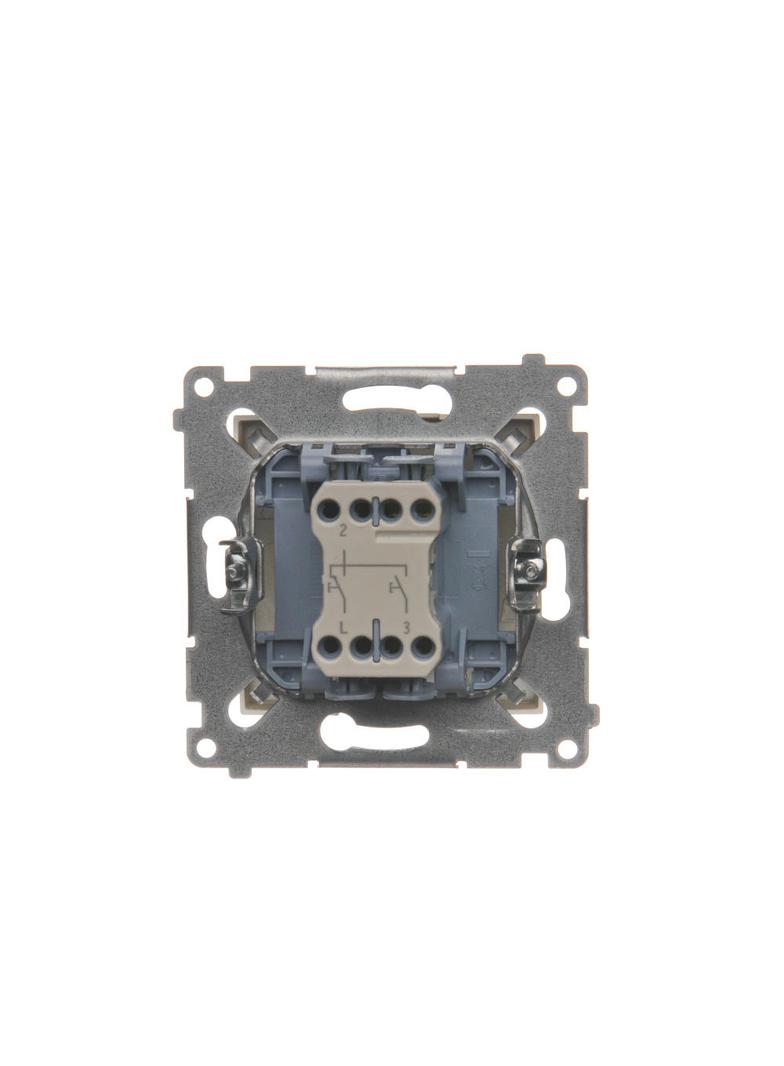 Simon 54 Przycisk roletowy 10A 250V szybkozłączka złoty mat DZP1.01/44 KONTAKT