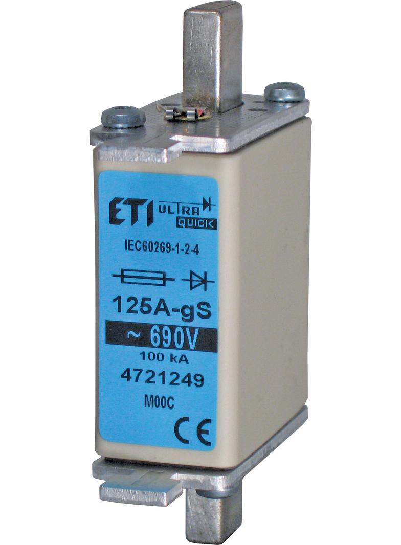 Wkładka topikowa ultraszybka gS M000 gS 20A 690V 004721241 ETI