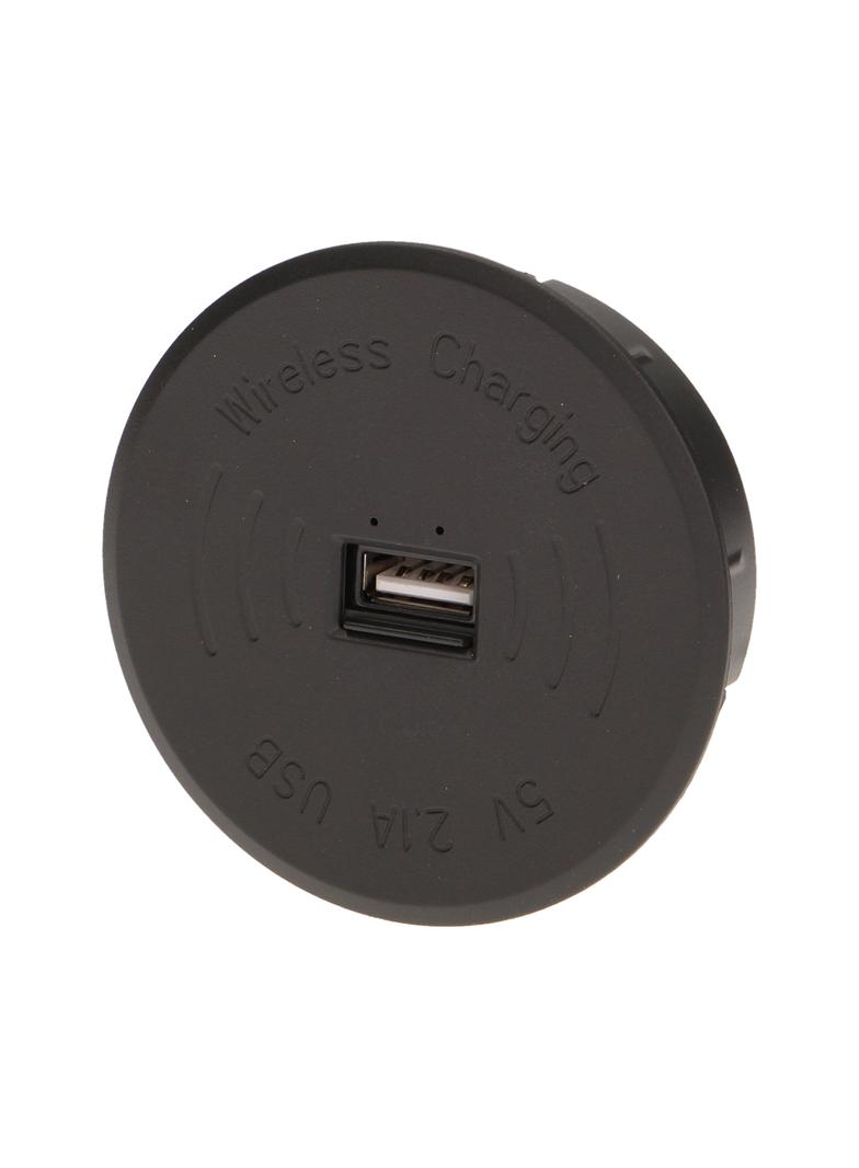 Bezprzewodowa ładowarka indukcyjna z dodatkowym portem USB czarna OR-AE-1367/B ORNO