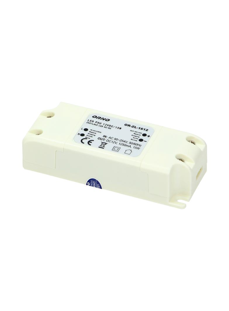Zasilacz LED 12V DC 15W 1,25A IP20 OR-ZL-1612 ORNO